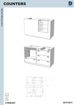 Toonbank met inkeping en toonvak