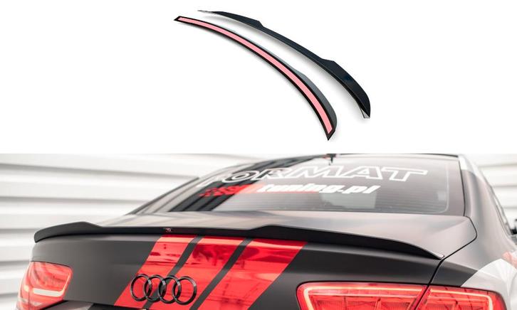 Spoiler Audi S8 D4 Maxton Glans Zwart, Auto-onderdelen, Carrosserie en Plaatwerk, Ophalen of Verzenden