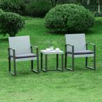 TRUUSK Poly Rotan Bistroset 3 St. Balkonmeubelset, Tuinmeube, Tuin en Terras, Tuinsets en Loungesets, Verzenden, Nieuw