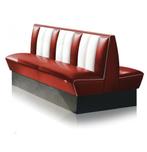 Classic Dubbele Retro Diner Bank Bel Air HW150 Ruby, Huis en Inrichting, Banken | Bankstellen, Ophalen, Gebruikt