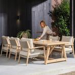 Noah Julia low dining tuinset 7 delig 300x100xH69 teak 4, Ophalen of Verzenden, Nieuw, Teakhout