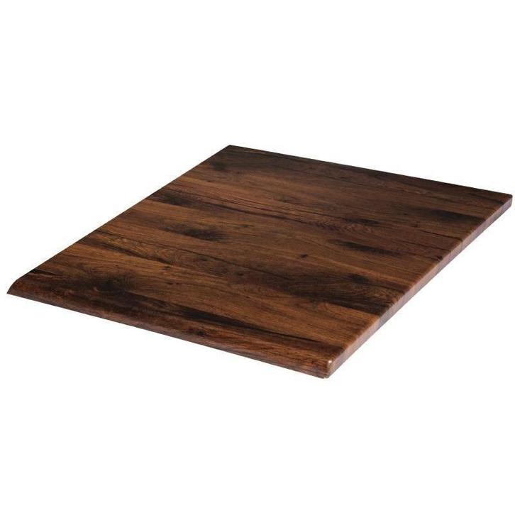Vierkant tafelblad Antique Oak | 70 cm, Zakelijke goederen, Horeca | Keukenapparatuur, Verzenden