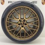 Porsche Macan ORIGINELE 21inch RS Spyder goud met banden N0, Ophalen, Gebruikt, 295 mm, Banden en Velgen