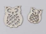 Houten Uiltjes Grijs 5–7 cm 10 stuks, Ophalen of Verzenden, Nieuw