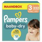 Pampers Baby Dry Luiers Maat 3 (6-10 kg) 222 stuks, Nieuw, Verzenden