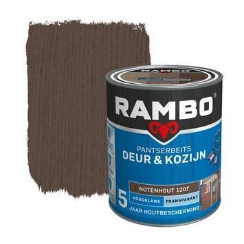 Rambo Pantserbeits Deur&Kozijn Hoogglans Transparant, Doe-het-zelf en Verbouw, Verf, Beits en Lak, Beits, Overige kleuren, Nieuw
