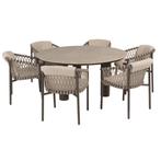 Arizona Allora dining tuinset 160 cm rond 7 delig ceramic, Ophalen of Verzenden, Nieuw