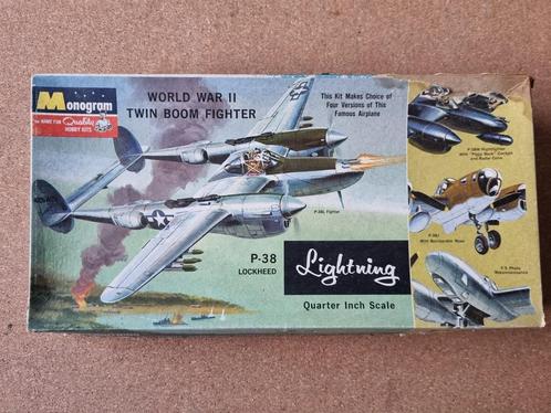 Monogram PA97-200 P-38 Lockheed Lightning 1:48, Hobby en Vrije tijd, Modelbouw | Vliegtuigen en Helikopters, Verzenden