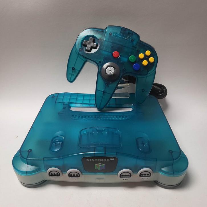 Clear Blue + Controller Nintendo 64, Spelcomputers en Games, Spelcomputers | Nintendo 64, Ophalen of Verzenden