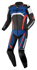 Bogotto Misano Black White Red Blue 2PC Leather Motorcycle, Motoren, Kleding | Motorkleding, Nieuw met kaartje, Bogotto, Heren