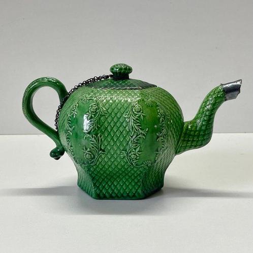 Staffordshire - Theepot - Antique Creamware Glazed Teapot -, Antiek en Kunst, Curiosa en Brocante