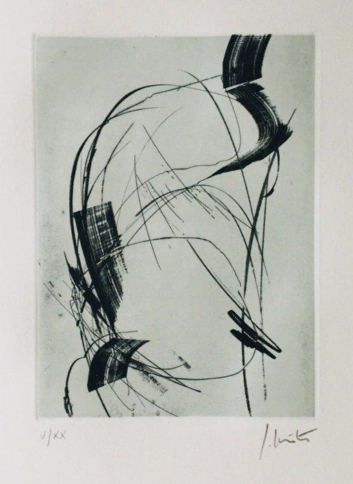 Jean Miotte (1926-2016) - Sans-titre - Eau-forte originale, Antiek en Kunst, Antiek | Overige Antiek