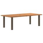 vidaXL Eettafel rechthoekig 240x120x74 cm massief eikenhout, Huis en Inrichting, Tafels | Eettafels, Verzenden, Nieuw