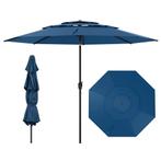 LIVSK Grote Tafelparasol - Kantelmechanisme - Handslinger -, Tuin en Terras, Verzenden, Nieuw
