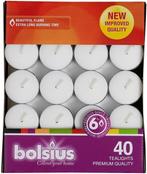 BOLSIUS THEELICHTEN DOOS 40 STUKS, Verzenden, Nieuw
