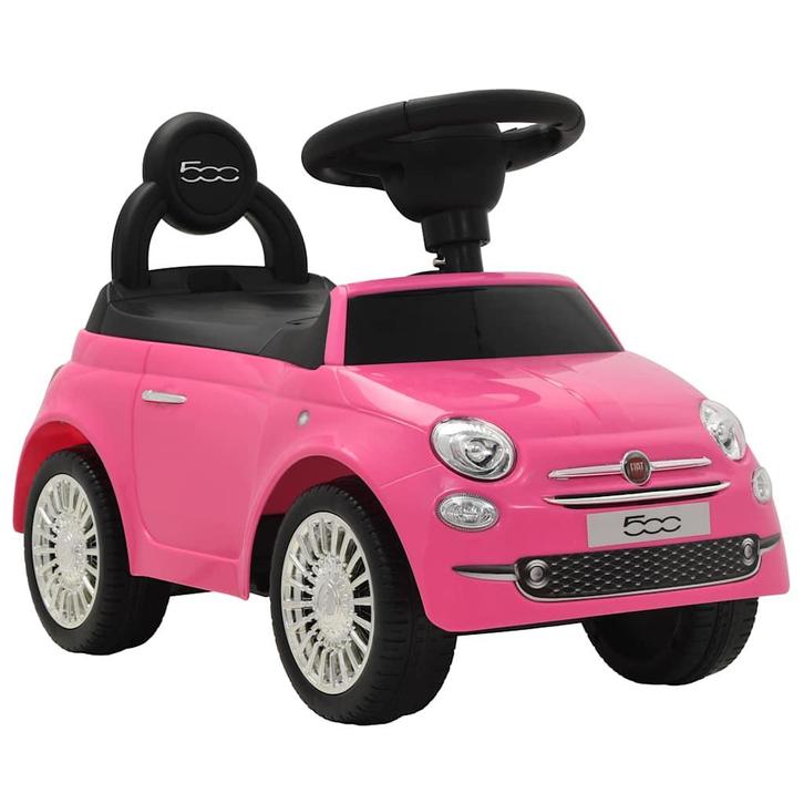 vidaXL Loopauto Fiat 500 roze, Kinderen en Baby's, Speelgoed | Buiten | Voertuigen en Loopfietsen, Nieuw, Verzenden