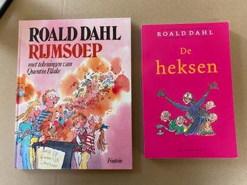 2 Boeken Roald Dahl - Rijmsoep - De Heksen - in nieuwstaat beschikbaar voor biedingen