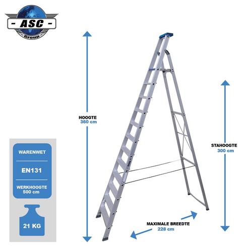 ASC Bordestrap, Doe-het-zelf en Verbouw, Ladders en Trappen, Trap, Nieuw, Verzenden