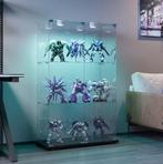 Glazen Vitrinekast met LED, Enkele Deur en 5 Planken Zwart, Huis en Inrichting, Kasten | Vitrinekasten, Verzenden, Nieuw