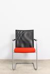 Haworth Comforto D5568 vergaderstoel, zwart-rood
