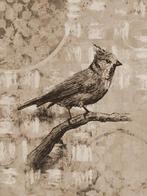 Sepia kleur kunstwerken - doek met zwarte aluminium lijst, Verzenden, Nieuw