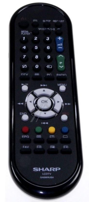 Afstandsbediening Sharp RRMCGA896WJSA, Audio, Tv en Foto, Afstandsbedieningen, Origineel, Nieuw, Ophalen of Verzenden