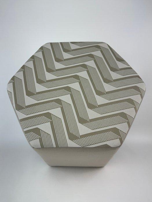 Hermès “ZigZag Gregè” - Poef - Katoen, Fluweel, Huis en Inrichting, Overige Huis en Inrichting