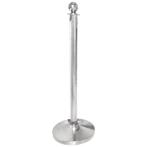 Bolero RVS afzetpaal met bolle knop, Ophalen of Verzenden