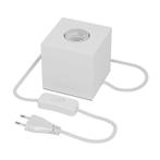 Kubus tafelarmatuur, wit, E27 fitting, Huis en Inrichting, Lampen | Tafellampen, Nieuw, Ophalen of Verzenden, Metaal, Modern