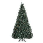180cm Lange Kunstmatige Kerstboom Besneeuwde Feestboom met 1