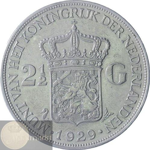Nederland. Wilhelmina. 2 1/2 Gulden 1929 t/m 1940 compleet, Postzegels en Munten, Munten | Nederland