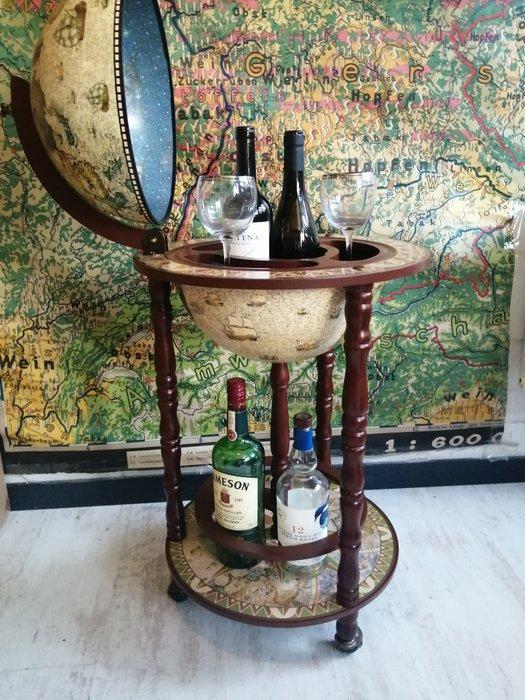 Globe bar - Hout - Globebar Barglobe, Antiek en Kunst, Curiosa en Brocante