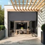 Zonnescherm Taija met handslinger - 150 x 310 cm, donkergrij, Verzenden, Nieuw