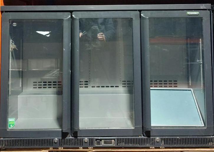 Occasion Gamko flessenkoeler-  3 glazen draaideuren, Zakelijke goederen, Horeca | Keukenapparatuur, Gebruikt, Ophalen