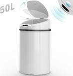 Jago- Vuilnisbak / Afvalbak met sensor - 50L - RVS - waterdi, Verzenden, Nieuw