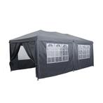 Easy up partytent met zijwanden - grijs - 600 x 290 x 270 cm, Verzenden, Nieuw