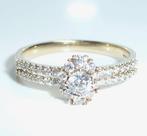 Ring - 14 karaat Geel goud - 0.56ct. tw. Diamant, Sieraden, Tassen en Uiterlijk, Ringen, Nieuw