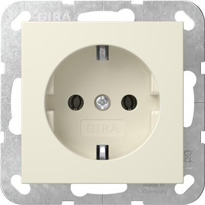 Gira Systeem 55 Schuko Stopcontact 16A Premium Wit (Europese, Doe-het-zelf en Verbouw, Elektra en Kabels, Overige typen, Nieuw
