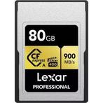 Lexar CFexpress Pro type A Gold series 80GB-900MB/s *NIEUW*, Audio, Tv en Foto, Fotografie | Geheugenkaarten, Ophalen of Verzenden
