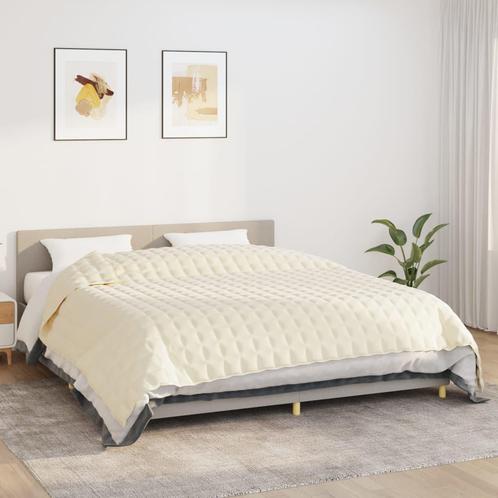 vidaXL Verzwaringsdeken 220x260 cm 15 kg stof, Huis en Inrichting, Slaapkamer | Beddengoed, Nieuw, Verzenden