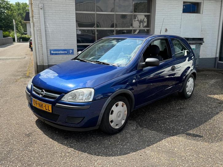 Opel Corsa 1.0 3D 2003 Blauw, Auto's, Opel, Origineel Nederlands, Onderhoudsboekje, Te koop, Handgeschakeld, Hatchback, Blauw