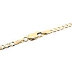 Gouden gourmet schakel armband | 19,5 cm, Sieraden, Tassen en Uiterlijk, Armbanden, Ophalen of Verzenden, Gebruikt, Overige kleuren