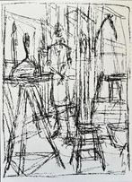 Alberto Giacometti (1901-1966) - Buste dans latelier du, Antiek en Kunst