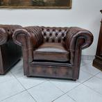 Fauteuil (2) - Chesterfield Club Nuove - Hout, Leder