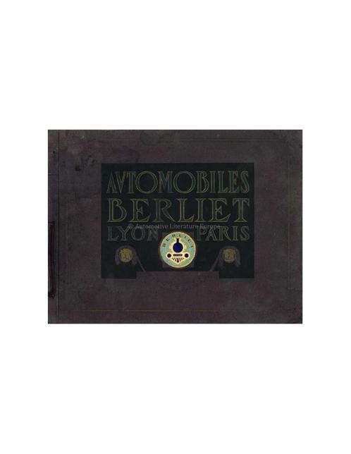1914 BERLIET AUTOMOBILES BROCHURE FRANS, Boeken, Auto's | Folders en Tijdschriften