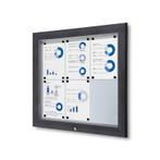 Informatiekast Buiten Whiteboard 6x A4 Antracietgrijs, Nieuw in verpakking