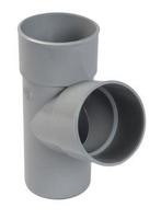 PVC-Ti T-stuk 67,5 graden mof-spie grijs d100, Doe-het-zelf en Verbouw, Buizen en Afvoer, Ophalen of Verzenden, Nieuw