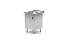 Enkele spoeltafel | Met kast | RVS | 600 x 600 x 850 mm, Zakelijke goederen, Horeca | Meubilair en Inrichting, Verzenden, Nieuw in verpakking
