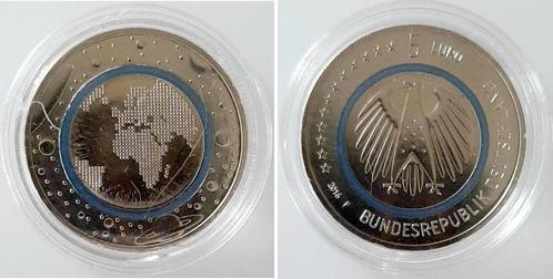 5 Euro Blauer Planet 2016 F stgl Duitsland, Postzegels en Munten, Munten | Europa | Euromunten, Verzenden