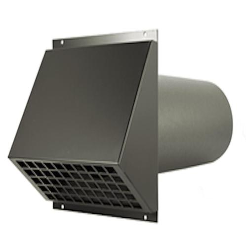 WTW HR geveldoorvoer zwart inclusief buis Ø125mm - MR-125, Doe-het-zelf en Verbouw, Buizen en Afvoer, Ophalen of Verzenden